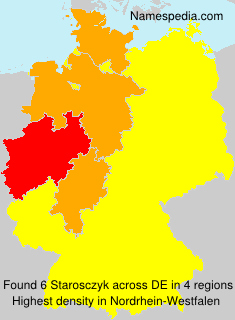 Surname Starosczyk in Germany Surname Starosczyk in Germany