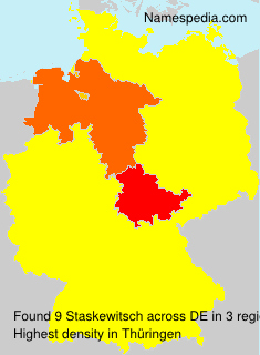 Surname Staskewitsch in Germany Surname Staskewitsch in Germany