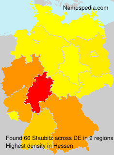 Surname Staubitz in Germany Surname Staubitz in Germany