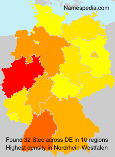 Surname Stec in Germany Surname Stec in Germany