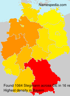 Surname Stegmann in Germany Surname Stegmann in Germany