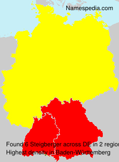 Surname Steigberger in Germany Surname Steigberger in Germany