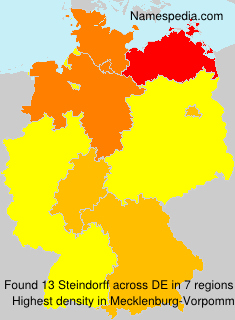 Surname Steindorff in Germany Surname Steindorff in Germany