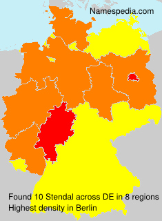 Surname Stendal in Germany Surname Stendal in Germany
