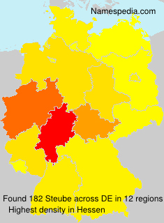 Surname Steube in Germany Surname Steube in Germany