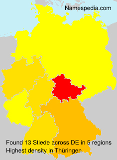 Surname Stiede in Germany Surname Stiede in Germany
