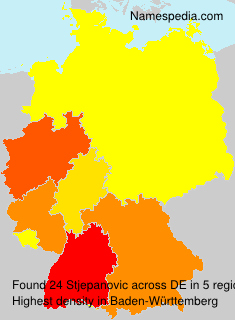 Surname Stjepanovic in Germany Surname Stjepanovic in Germany