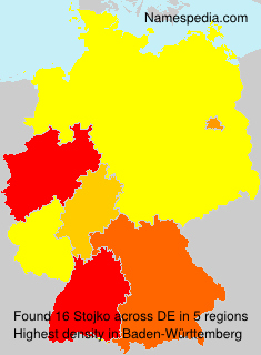Surname Stojko in Germany Surname Stojko in Germany