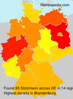 Surname Stolzmann in Germany Surname Stolzmann in Germany
