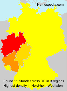 Surname Stoodt in Germany