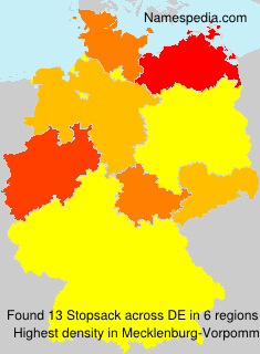 Surname Stopsack in Germany Surname Stopsack in Germany