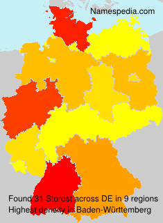 Surname Storost in Germany Surname Storost in Germany