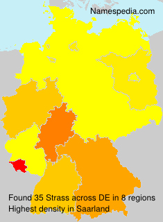 Surname Strass in Germany Surname Strass in Germany