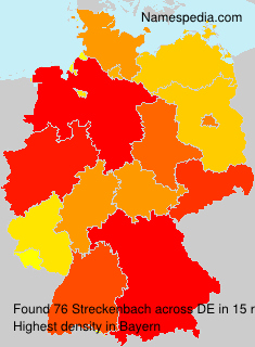 Surname Streckenbach in Germany Surname Streckenbach in Germany