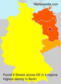 Surname Streetz in Germany Surname Streetz in Germany