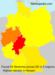 Surname Stremme in Germany Surname Stremme in Germany