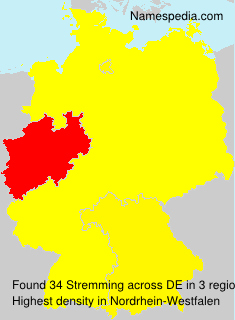 Surname Stremming in Germany Surname Stremming in Germany