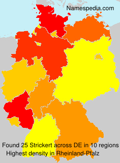 Surname Strickert in Germany Surname Strickert in Germany