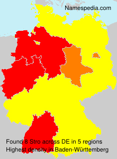 Surname Stro in Germany Surname Stro in Germany