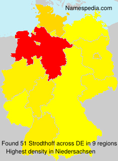 Surname Strodthoff in Germany Surname Strodthoff in Germany