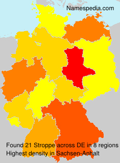 Surname Stroppe in Germany Surname Stroppe in Germany