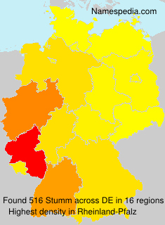 Surname Stumm in Germany Surname Stumm in Germany