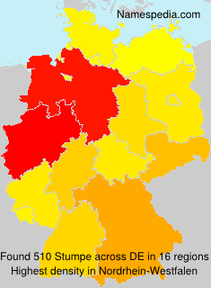 Surname Stumpe in Germany Surname Stumpe in Germany