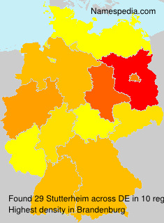 Surname Stutterheim in Germany Surname Stutterheim in Germany