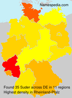 Surname Suder in Germany Surname Suder in Germany