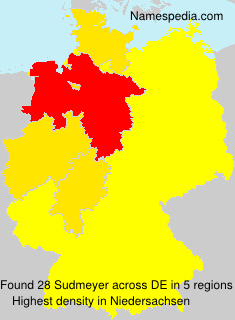 Surname Sudmeyer in Germany Surname Sudmeyer in Germany