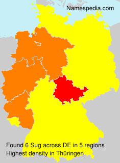 Surname Sug in Germany Surname Sug in Germany