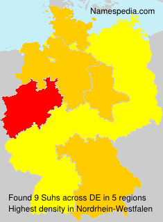 Surname Suhs in Germany Surname Suhs in Germany
