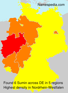 Surname Sumin in Germany Surname Sumin in Germany