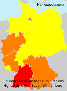 Surname Surdulli in Germany Surname Surdulli in Germany