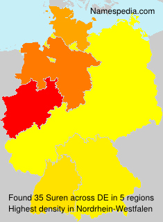 Surname Suren in Germany Surname Suren in Germany