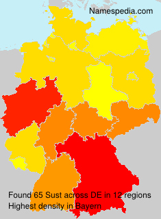 Surname Sust in Germany Surname Sust in Germany