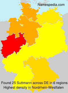 Surname Suttmann in Germany Surname Suttmann in Germany