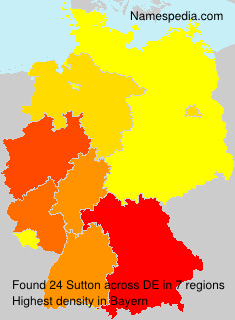 Surname Sutton in Germany Surname Sutton in Germany
