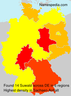 Surname Suwald in Germany Surname Suwald in Germany