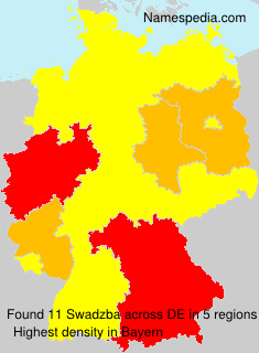 Surname Swadzba in Germany Surname Swadzba in Germany