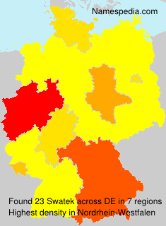 Surname Swatek in Germany Surname Swatek in Germany