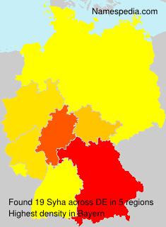 Surname Syha in Germany Surname Syha in Germany