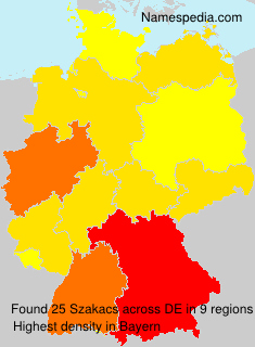 Surname Szakacs in Germany Surname Szakacs in Germany