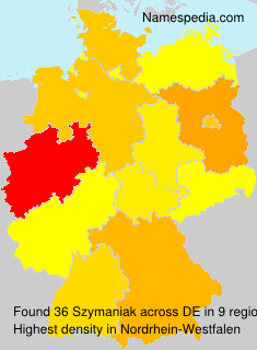 Surname Szymaniak in Germany Surname Szymaniak in Germany