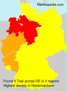 Surname Taal in Germany Surname Taal in Germany