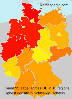 Surname Tabel in Germany Surname Tabel in Germany