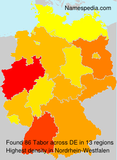 Surname Tabor in Germany Surname Tabor in Germany