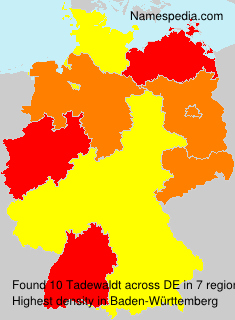 Surname Tadewaldt in Germany Surname Tadewaldt in Germany