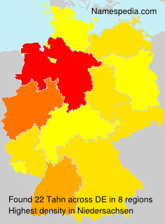 Surname Tahn in Germany Surname Tahn in Germany