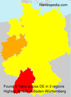 Surname Takla in Germany Surname Takla in Germany